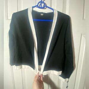 Tommy Hilfiger Black and White Women's Cardigan